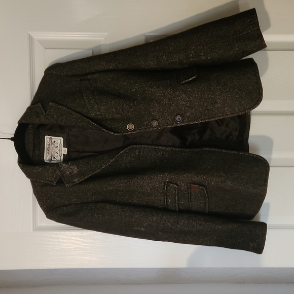 Banana Republic Brown Herringbone Womens Blazer - size 2 - Picture 1 of 5